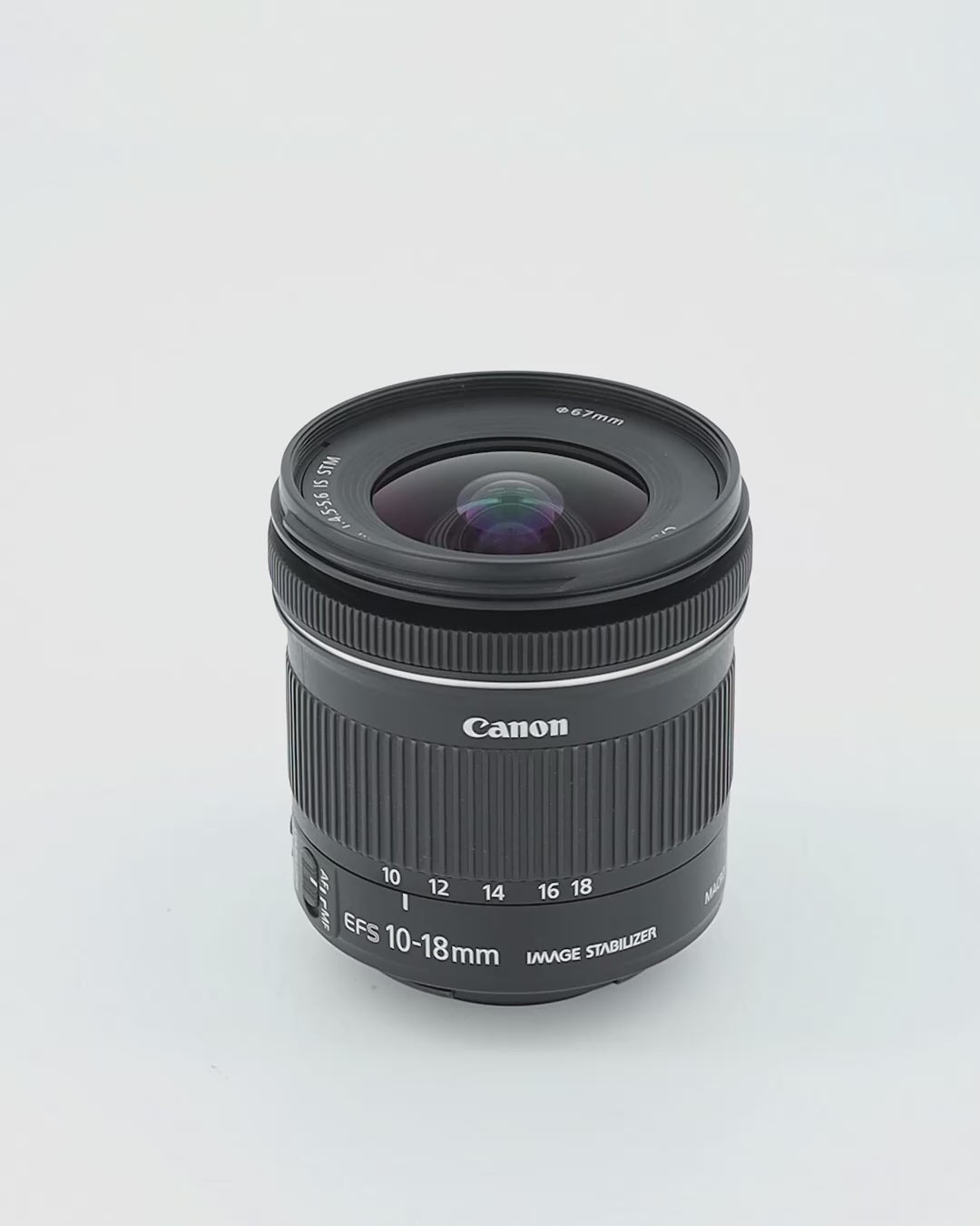 OBJECTIF Canon EF-S 10-18 mm f/4.5-5.6 IS STM